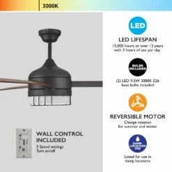 Ajax 3-Blade LED Ceiling Fan In Oil-Rubbed Bronze, 52-Inch -US Home Sales Store ajax bronze 52 inch 3 blade led ceiling fan 11