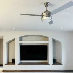 Ajax LED Ceiling Fan In Brushed Nickel, 52-Inch -US Home Sales Store ajax brushed nickel 52 inch led ceiling fan 11