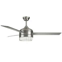 Ajax LED Ceiling Fan In Brushed Nickel, 52-Inch -US Home Sales Store ajax brushed nickel 52 inch led ceiling fan 9