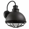 Ajax Indoor/Outdoor Wall Light In Textured Black
