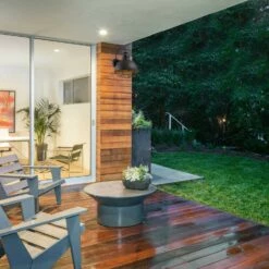 Ajax Indoor/Outdoor Wall Light In Textured Black -US Home Sales Store ajax textured black 1 light wall light 5