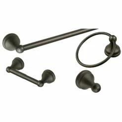 Allante Bathroom Hardware Kit In Oil-Rubbed Bronze, 4-Piece