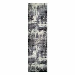 Allerick Runner In Vintage Gray Abstract 2-ft-2-in X 7-ft-7-in -US Home Sales Store allerick vintage monochromatic gray faded runner 2 by 6 5