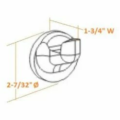 Alta Bay Robe Hook In Brushed Nickel -US Home Sales Store alta bay brushed nickel robe hook 4