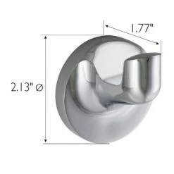 Alta Bay Robe Hook In Polished Chrome -US Home Sales Store alta bay robe hook polished chrome 3