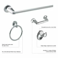 Alta Bay Robe Hook In Polished Chrome -US Home Sales Store alta bay robe hook polished chrome 4