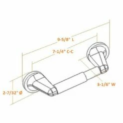Alta Bay Toilet Paper Holder In Brushed Nickel -US Home Sales Store alta bay toilet paper brushed nickel 4