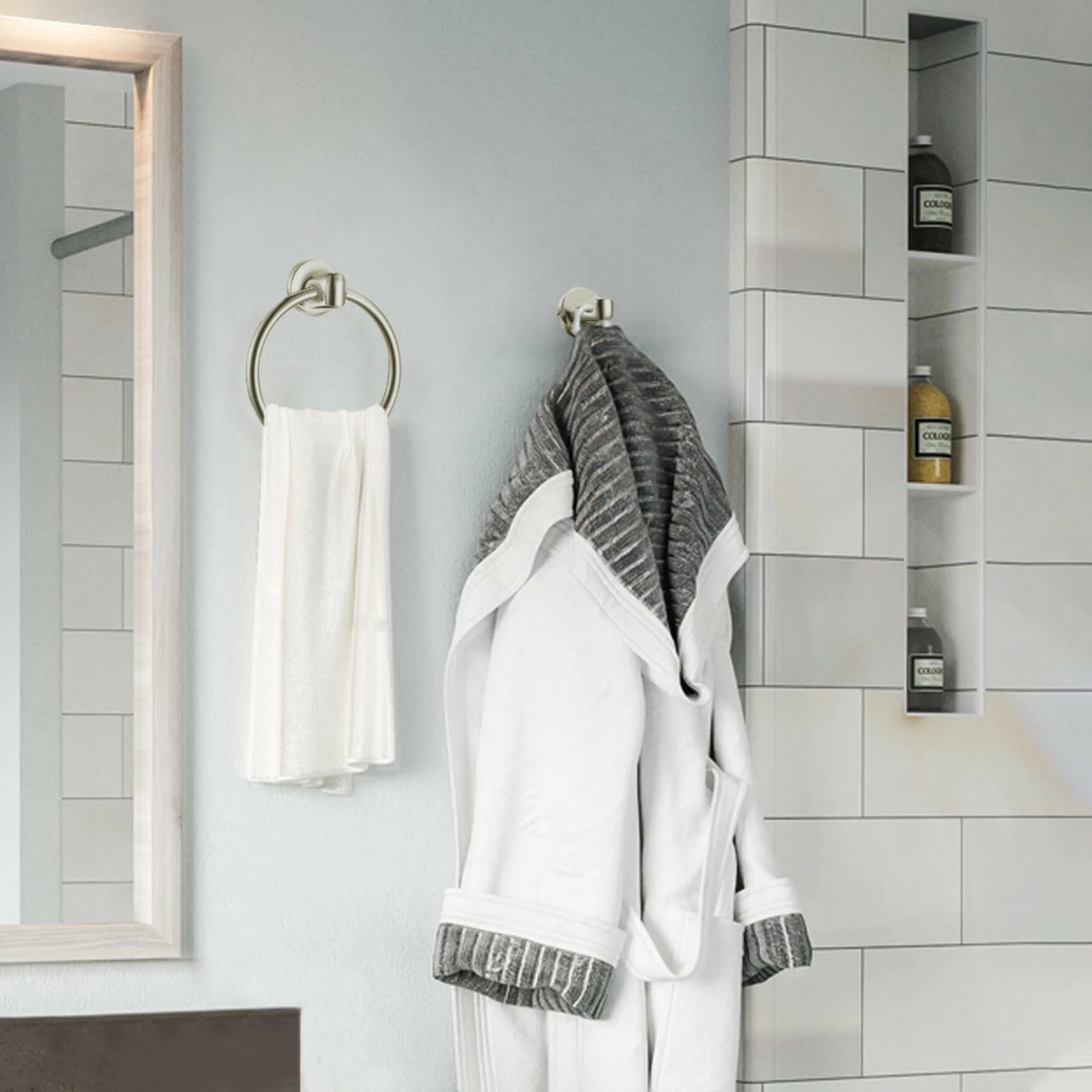 Alta Bay Towel Ring In Brushed Nickel 3 Alta Bay Towel Ring In Brushed Nickel - Image 3