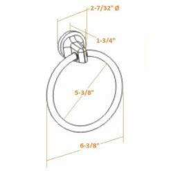 Alta Bay Towel Ring In Brushed Nickel 10 Alta Bay Towel Ring In Brushed Nickel -US Home Sales Store alta bay towel ring 4