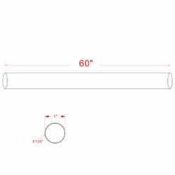 Aluminum Shower Rod In Polished Chrome, 60-Inch, 5-Pack -US Home Sales Store aluminum shower rod polished chrome 60 inch 5 pack 3