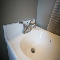 Ashland Centerset 2-Handle Bathroom Faucet In Chrome, 4-Inch -US Home Sales Store ashland chrome centerset faucet 3