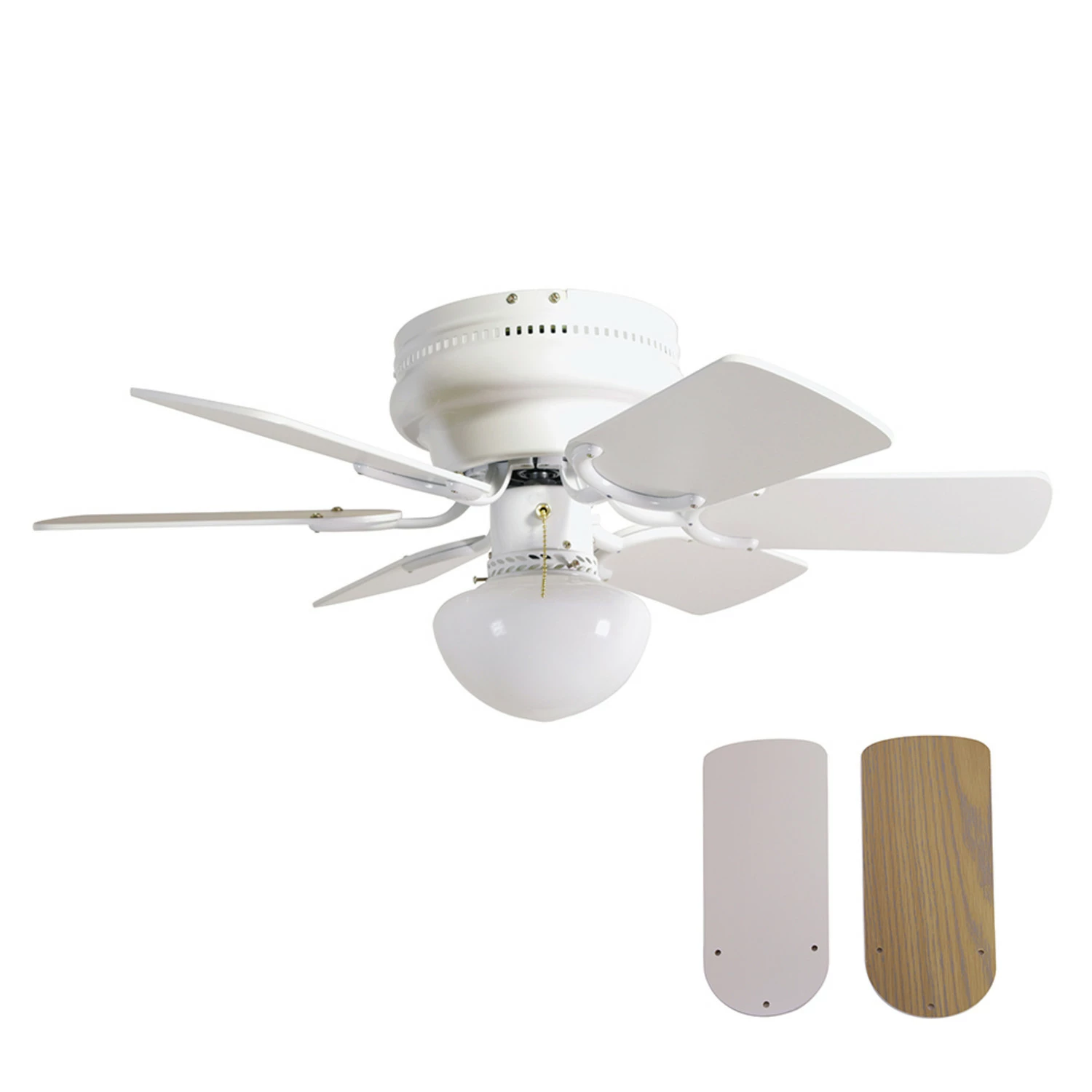Atrium 30-Inch LED Ceiling Fan In White 1 Atrium 30-Inch LED Ceiling Fan In White