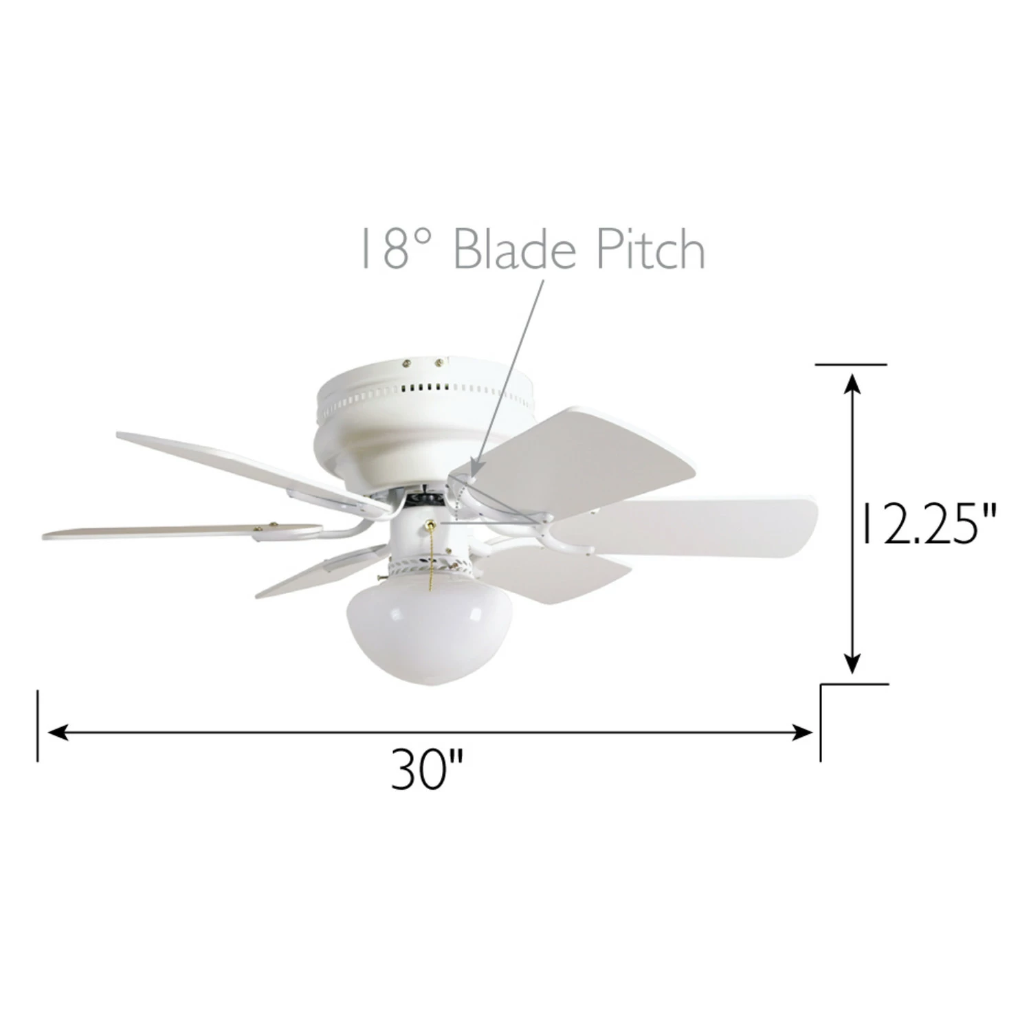 Atrium 30-Inch LED Ceiling Fan In White 5 Atrium 30-Inch LED Ceiling Fan In White - Image 5