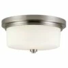Aubrey Ceiling Light In Brushed Nickel, 2-Light
