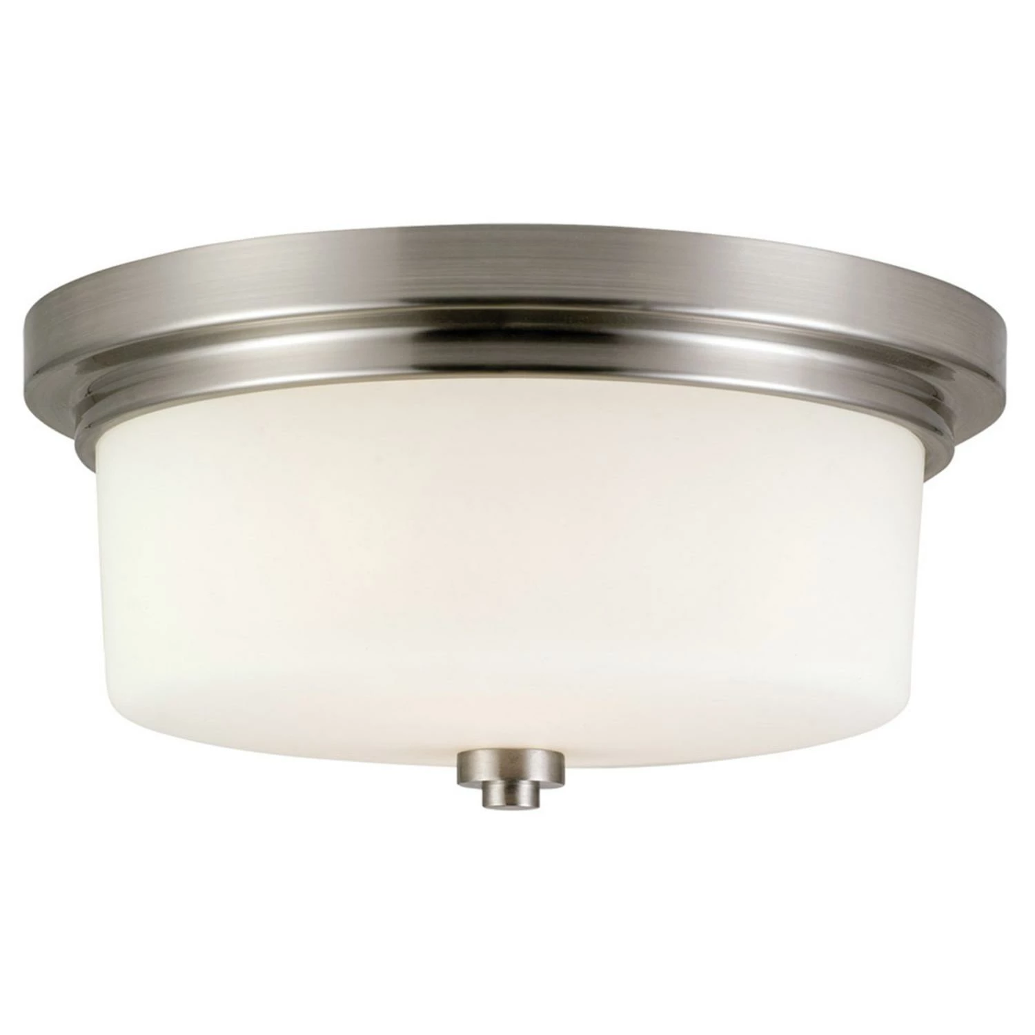 Aubrey Ceiling Light In Brushed Nickel, 2-Light 1 Aubrey Ceiling Light In Brushed Nickel, 2-Light