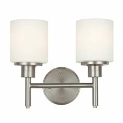 Aubrey Wall Light In Satin Nickel, 2-Light