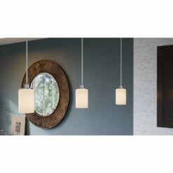 Aubrey Integrated LED Mini Pendant In Satin Nickel -US Home Sales Store aubrey led mini pendant nickel 4