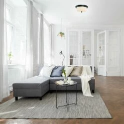 Aubrey Ceiling Mount Light In Matte Black, 2-Light 9 Aubrey Ceiling Mount Light In Matte Black, 2-Light -US Home Sales Store aubrey matte black 2 light ceiling mount light 4