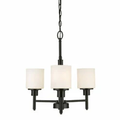 Aubrey Chandelier In Matte Black, 3-Light -US Home Sales Store aubrey matte black 3 light chandelier 7