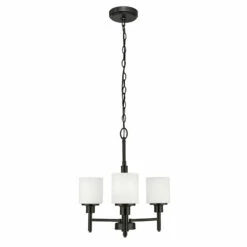Aubrey Chandelier In Matte Black, 3-Light -US Home Sales Store aubrey matte black 3 light chandelier 8