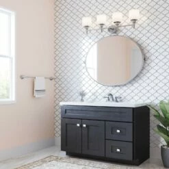 Aubrey LED Vanity Light In Satin Nickel, 4-Light -US Home Sales Store aubrey satin nickel 40 watt 4 light vanity light 3