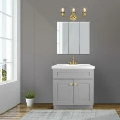 Augustin Vanity Light In Satin Gold, 3-Light -US Home Sales Store augustin vanity light satin gold 3 light 3