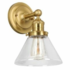 Augustin Wall Light In Satin Gold
