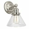 Augustin Wall Light In Satin Nickel