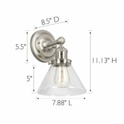 Augustin Wall Light In Satin Nickel 13 Augustin Wall Light In Satin Nickel -US Home Sales Store augustin wall light satin nickel 6