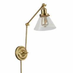 Augustin Wall Mount Sconce In Satin Gold