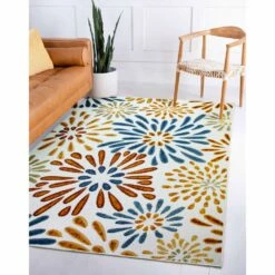 Beam Indoor Outdoor Area Rug, 3-Foot By 5-Foot