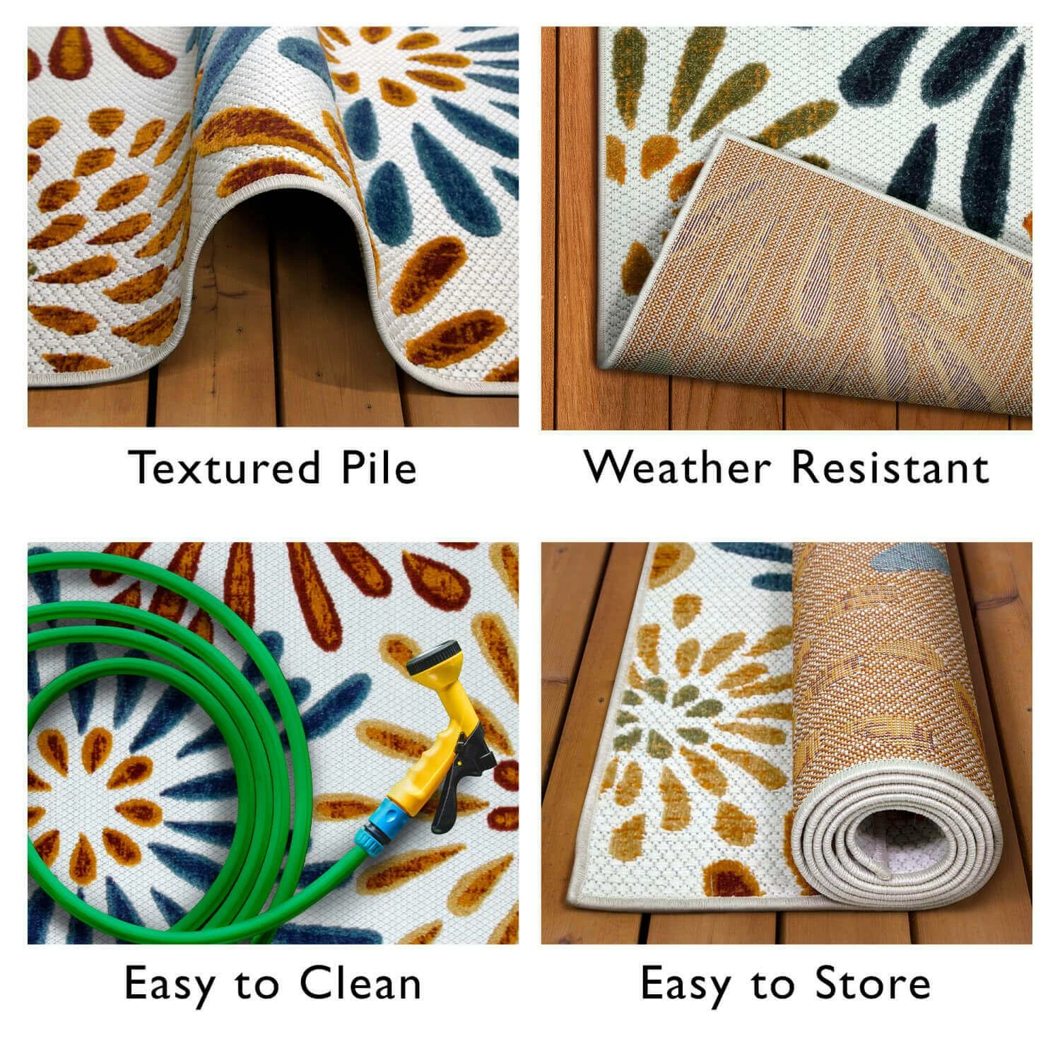 Beam Indoor Outdoor Area Rug, 7-Foot 10-Inch By 10-Foot 4 Beam Indoor Outdoor Area Rug, 7-Foot 10-Inch By 10-Foot - Image 4