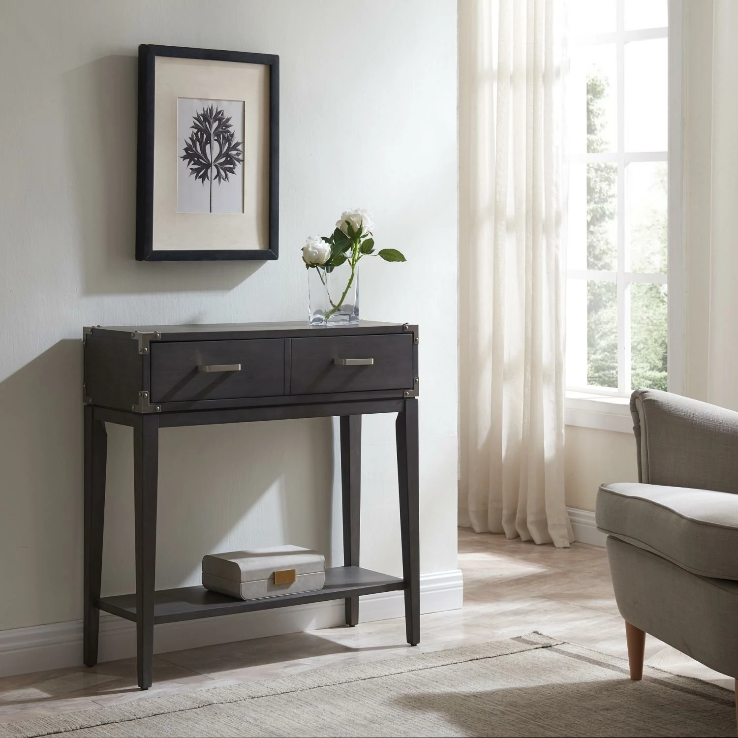 Beckett Hall Stand In Anthracite 2 Beckett Hall Stand In Anthracite - Image 2