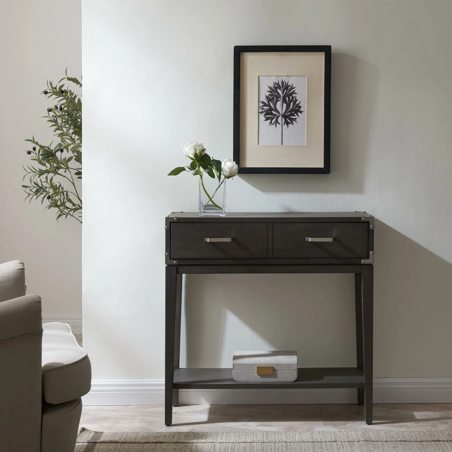 Beckett Hall Stand In Anthracite 3 Beckett Hall Stand In Anthracite - Image 3