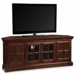 Bella Maison Cherry Corner TV Stand In Heartwood Cherry, 60-Inch -US Home Sales Store bella maison 60 inch tv stand 4