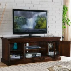Bella Maison TV Stand In Heartwood Cherry, 65-Inch -US Home Sales Store bella maison tv stand 65 inch 3