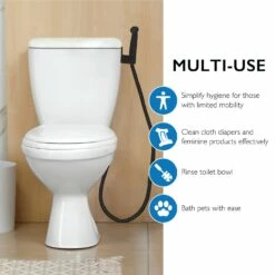 Bidet Sprayer In Matte Black -US Home Sales Store bidet sprayer matte black 4