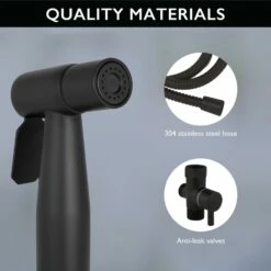 Bidet Sprayer In Matte Black -US Home Sales Store bidet sprayer matte black 5