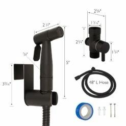 Bidet Sprayer In Matte Black -US Home Sales Store bidet sprayer matte black 7