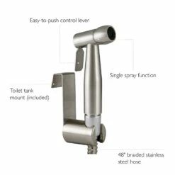 Bidet Sprayer In Stainless Steel -US Home Sales Store bidet sprayer stainless steel 2