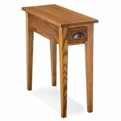 Bin Pull Narrow Side Table In Candleglow