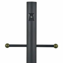 Black Lamp Post With Outlet And Photo Eye -US Home Sales Store black lamp post outlet photo eye 12