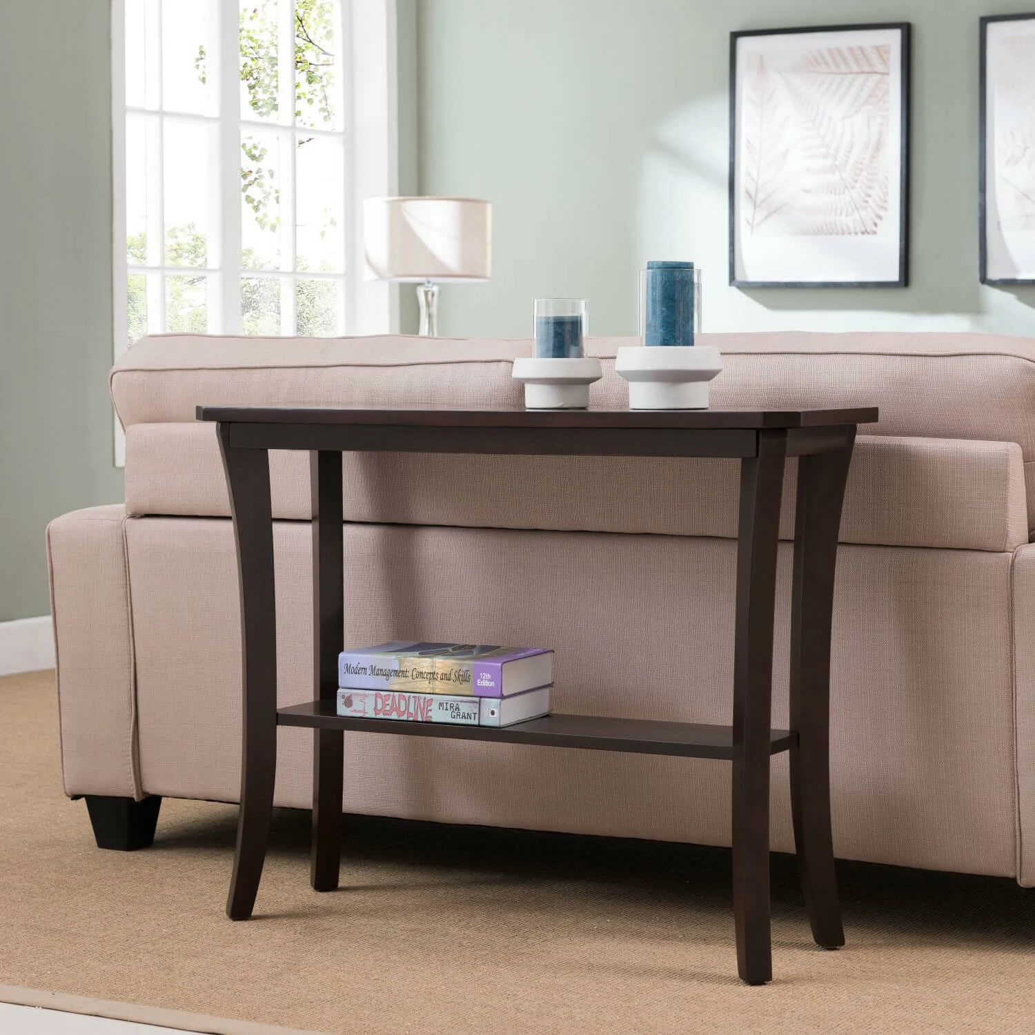 Boa Console Hall Stand In Chocolate Oak 5 Boa Console Hall Stand In Chocolate Oak - Image 5