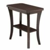 Boa Narrow End Table In Chocolate Oak