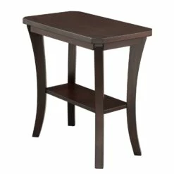 Boa Narrow End Table In Chocolate Oak
