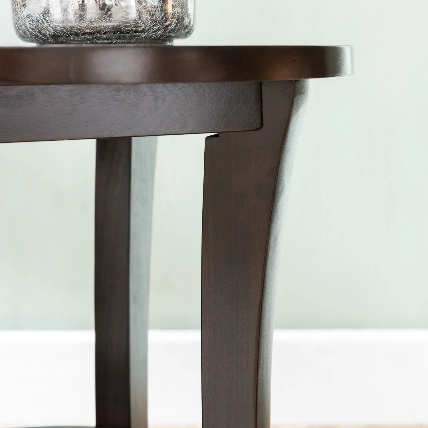 Boa Round Side Table In Chocolate Oak 6 Boa Round Side Table In Chocolate Oak - Image 6