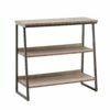 Bookshelf In Roughsawn Oak And Gunmetal Gray