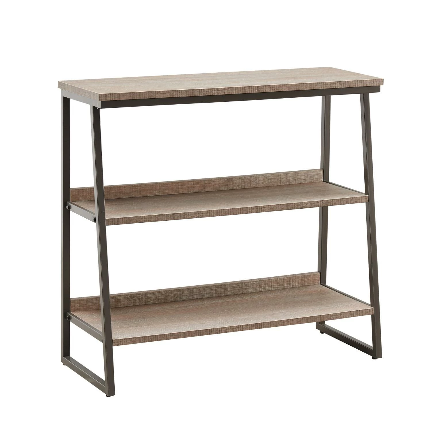 Bookshelf In Roughsawn Oak And Gunmetal Gray 1 Bookshelf In Roughsawn Oak And Gunmetal Gray