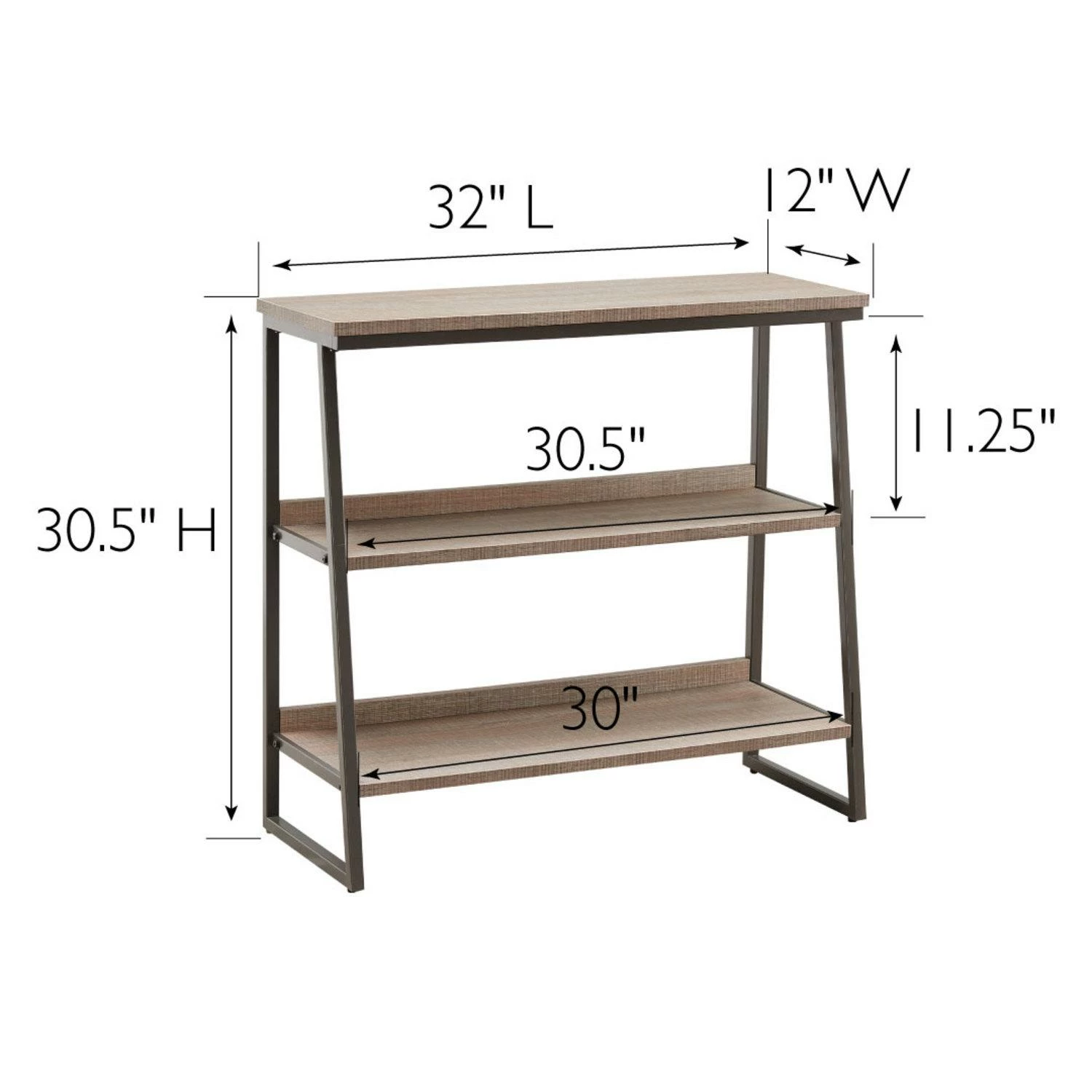 Bookshelf In Roughsawn Oak And Gunmetal Gray 2 Bookshelf In Roughsawn Oak And Gunmetal Gray - Image 2