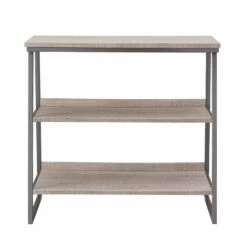 Bookshelf In Roughsawn Oak And Gunmetal Gray 11 Bookshelf In Roughsawn Oak And Gunmetal Gray -US Home Sales Store bookshelf roughsawn oak gunmetal gray 5